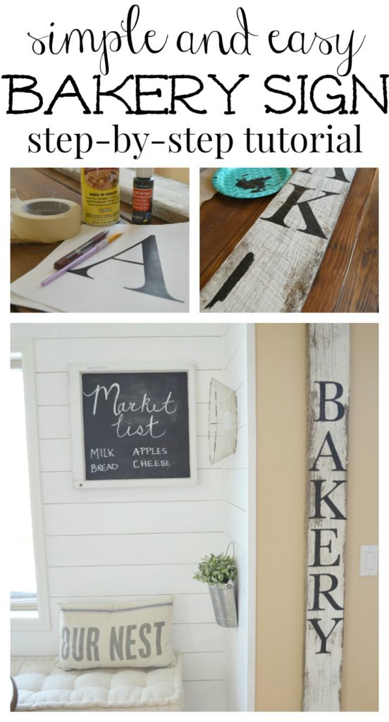 Simple and Easy DIY Bakery Sign