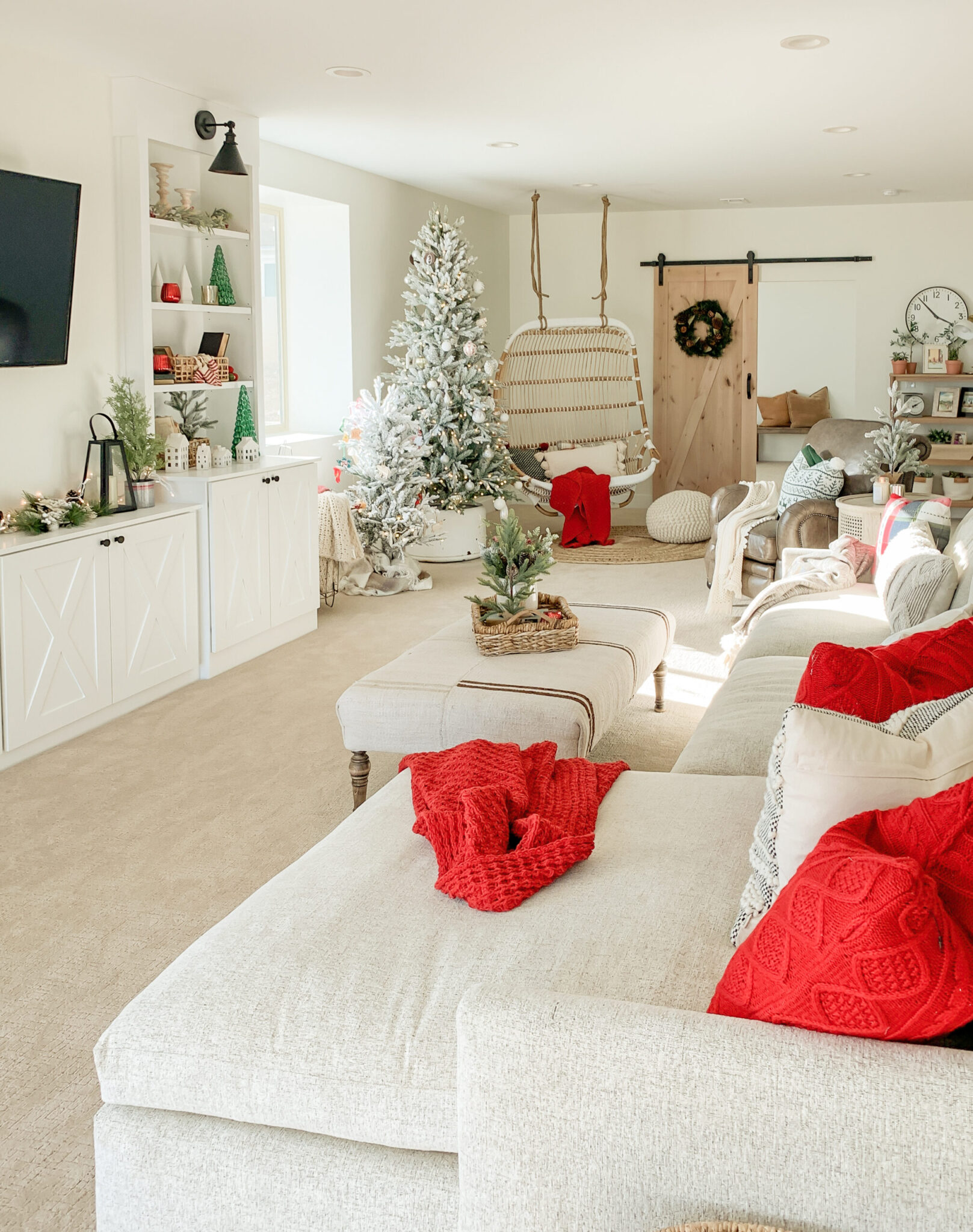 Christmas Decor in the Basement - Sarah Joy