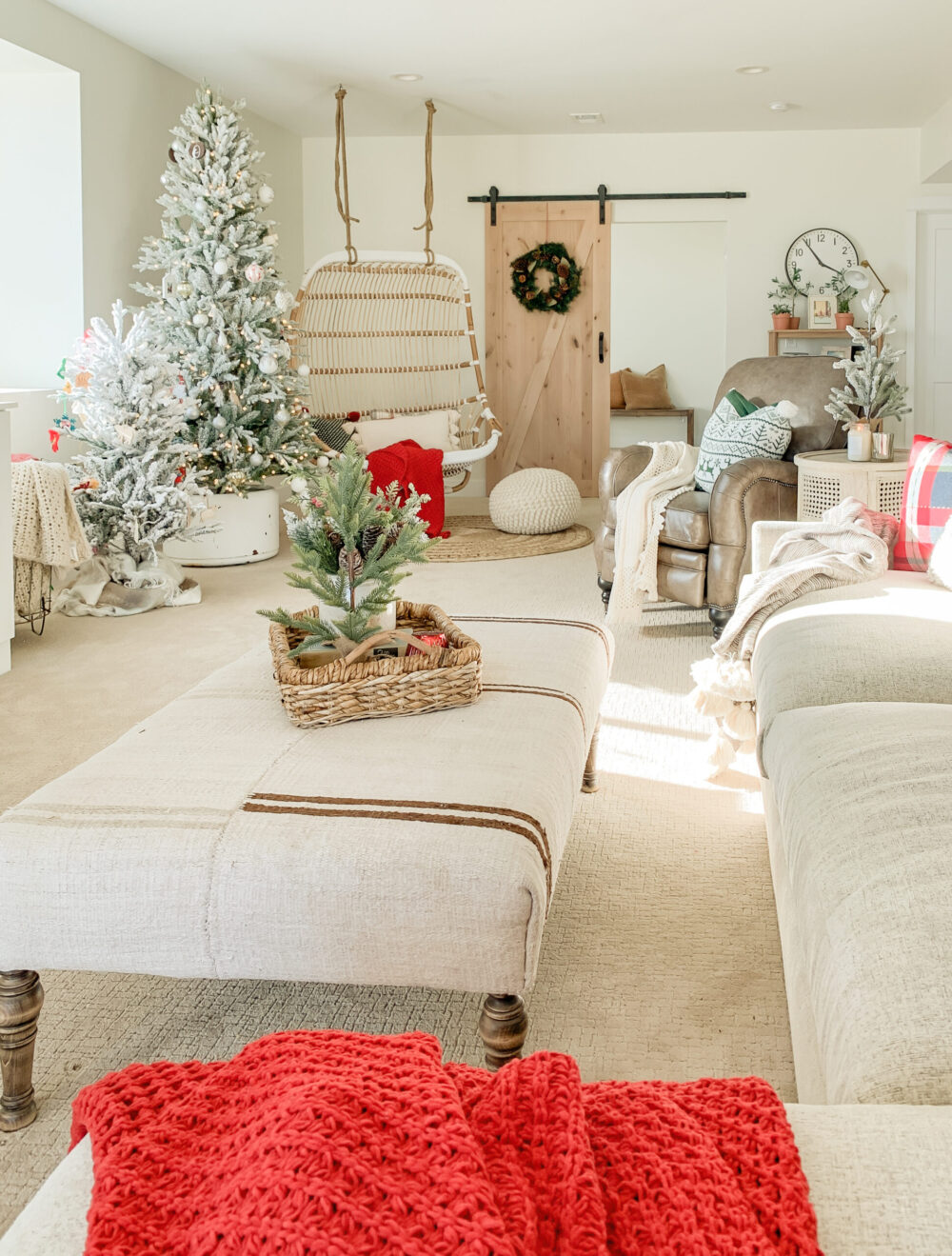 Christmas Decor in the Basement - Sarah Joy