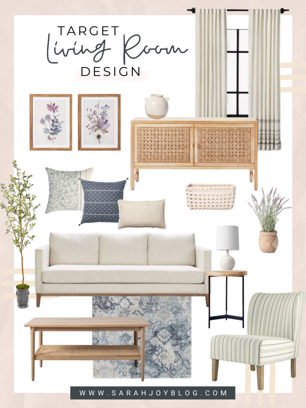 Target Layout Room Living Room Design–All From Target - Sarah Joy