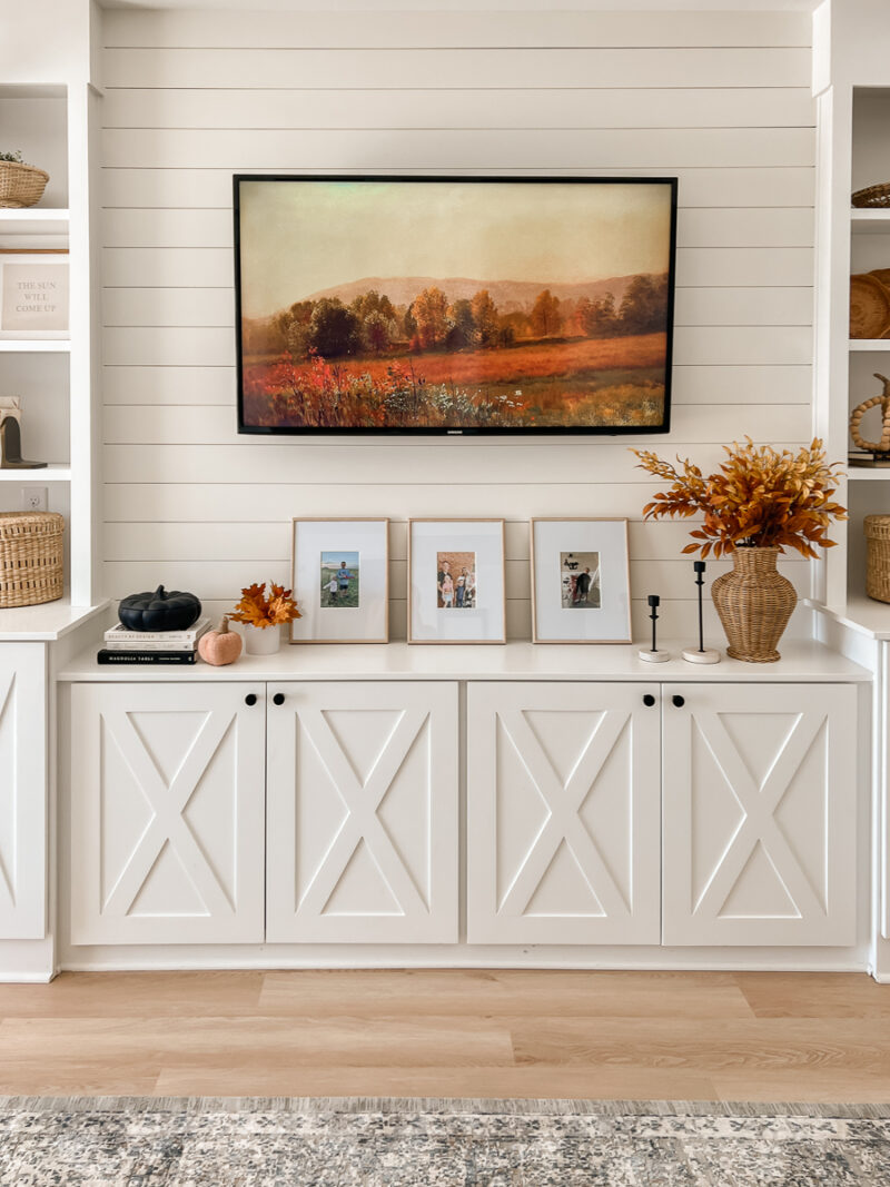Fall Decor in the Basement - Sarah Joy