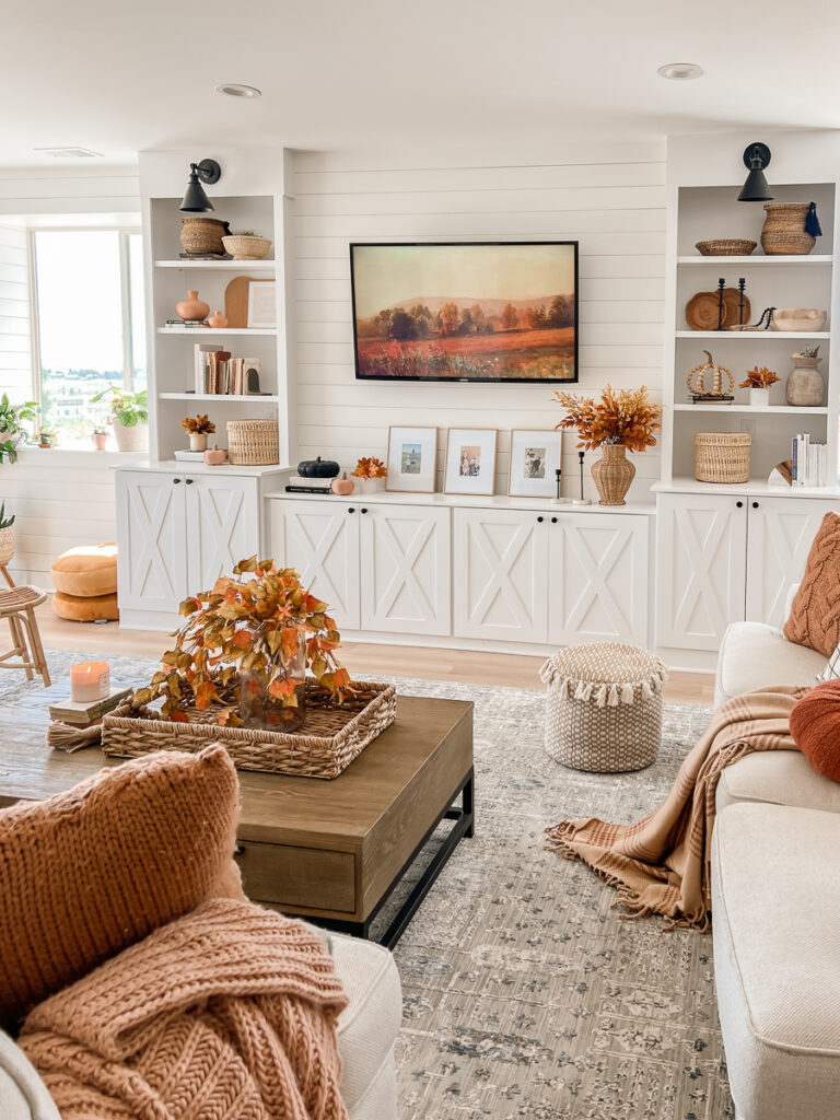 Fall Decor in the Basement - Sarah Joy