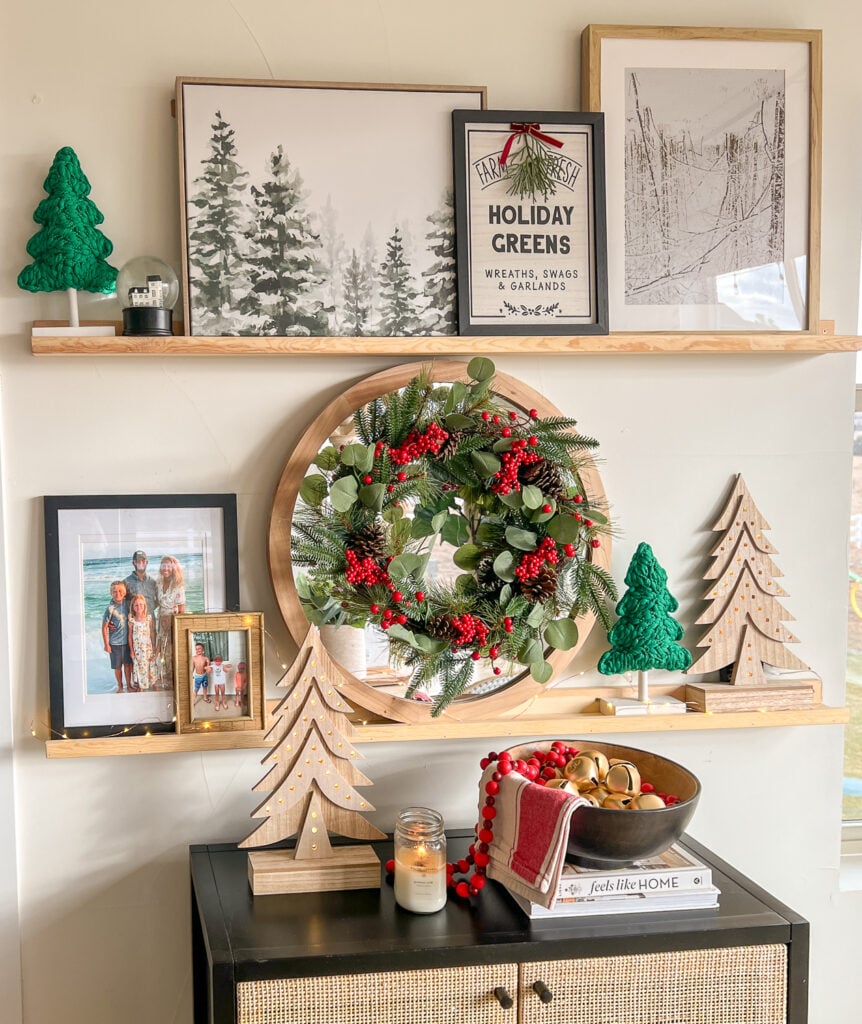 Christmas Shelf Decor Sarah Joy