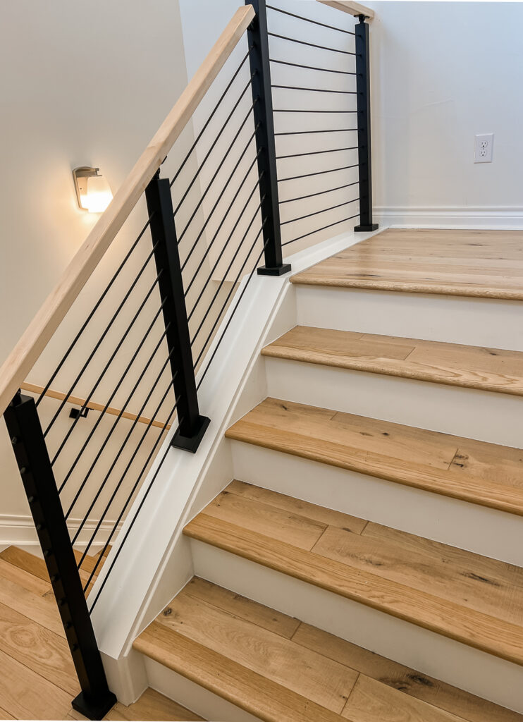 The New Railing on the Stairs is Done! - Sarah Joy