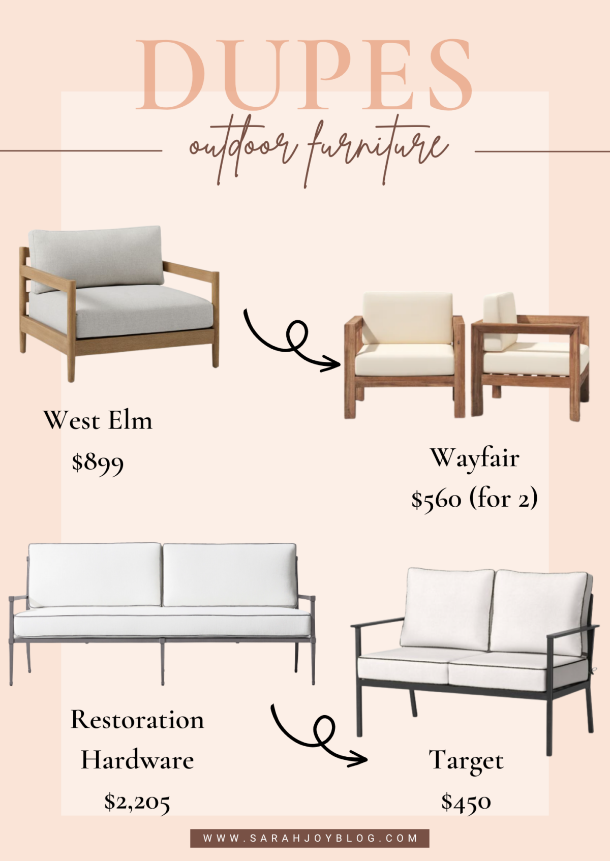 Huge Outdoor Furniture Shopping Guide Sarah Joy