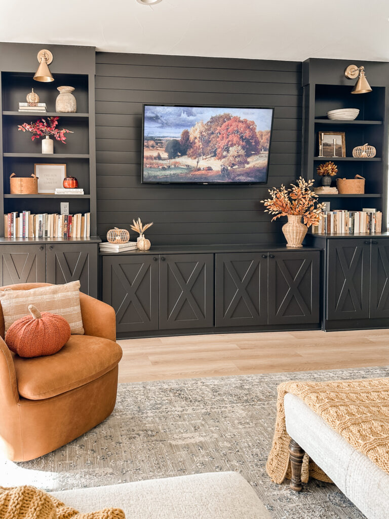 Cozy Fall Decor in the Basement - Sarah Joy