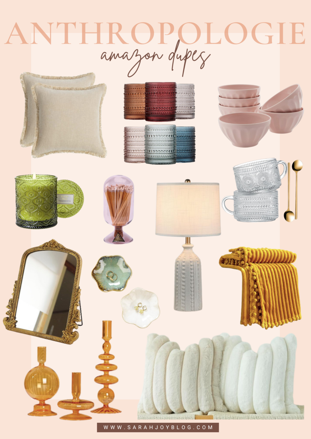 Designer Home Decor Dupes Sarah Joy