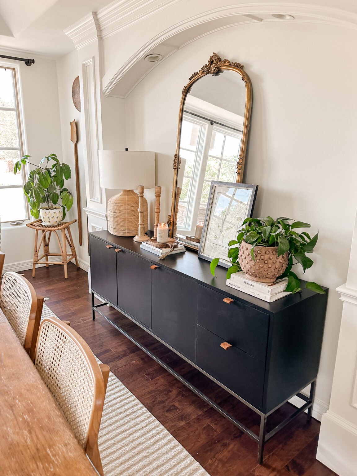 Dining Room Console Table Decor - Sarah Joy
