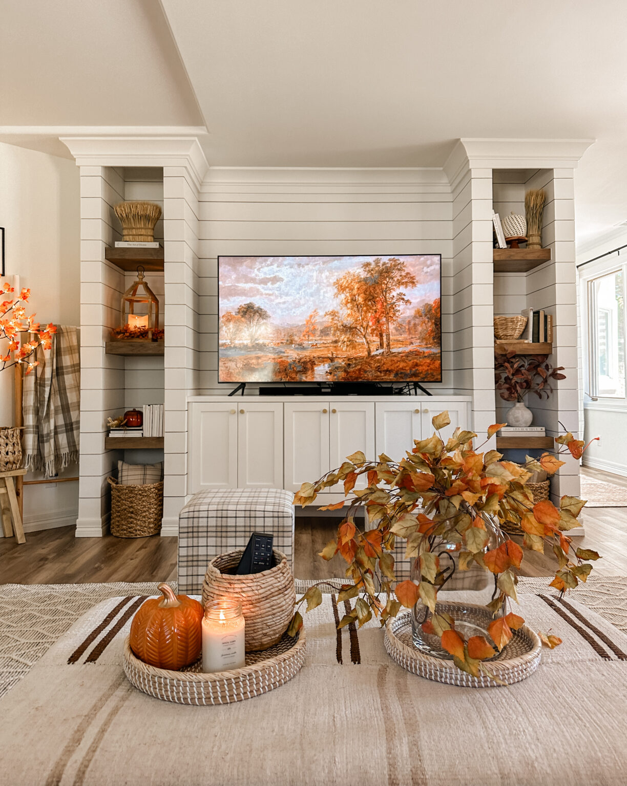 Tree Basement Fall Basement Decor + Amazon Maple Trees - Sarah Joy