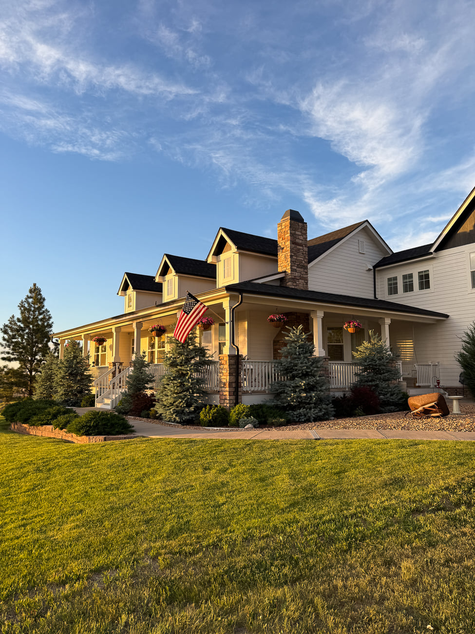 Cozy Farmhouse Front Porch for Summer
